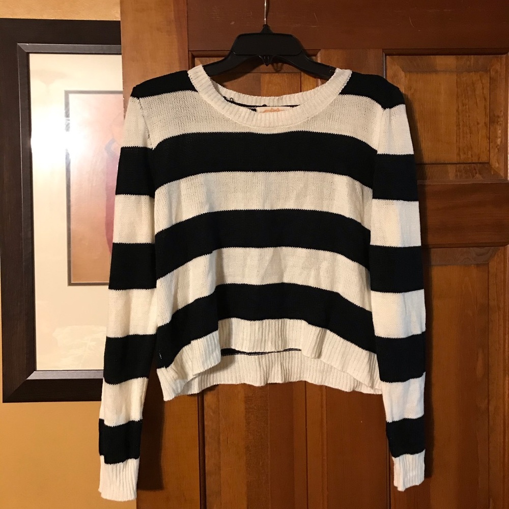 Black & White Striped Sweater